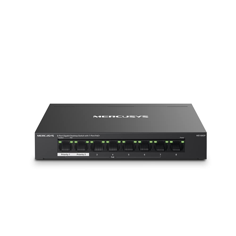 Mercusys MS108GP – 8-portový gigabitový prepínač